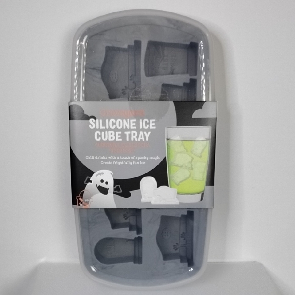 Graveyard Silicone Ice Cube Tray Tombstone Mold Summerween